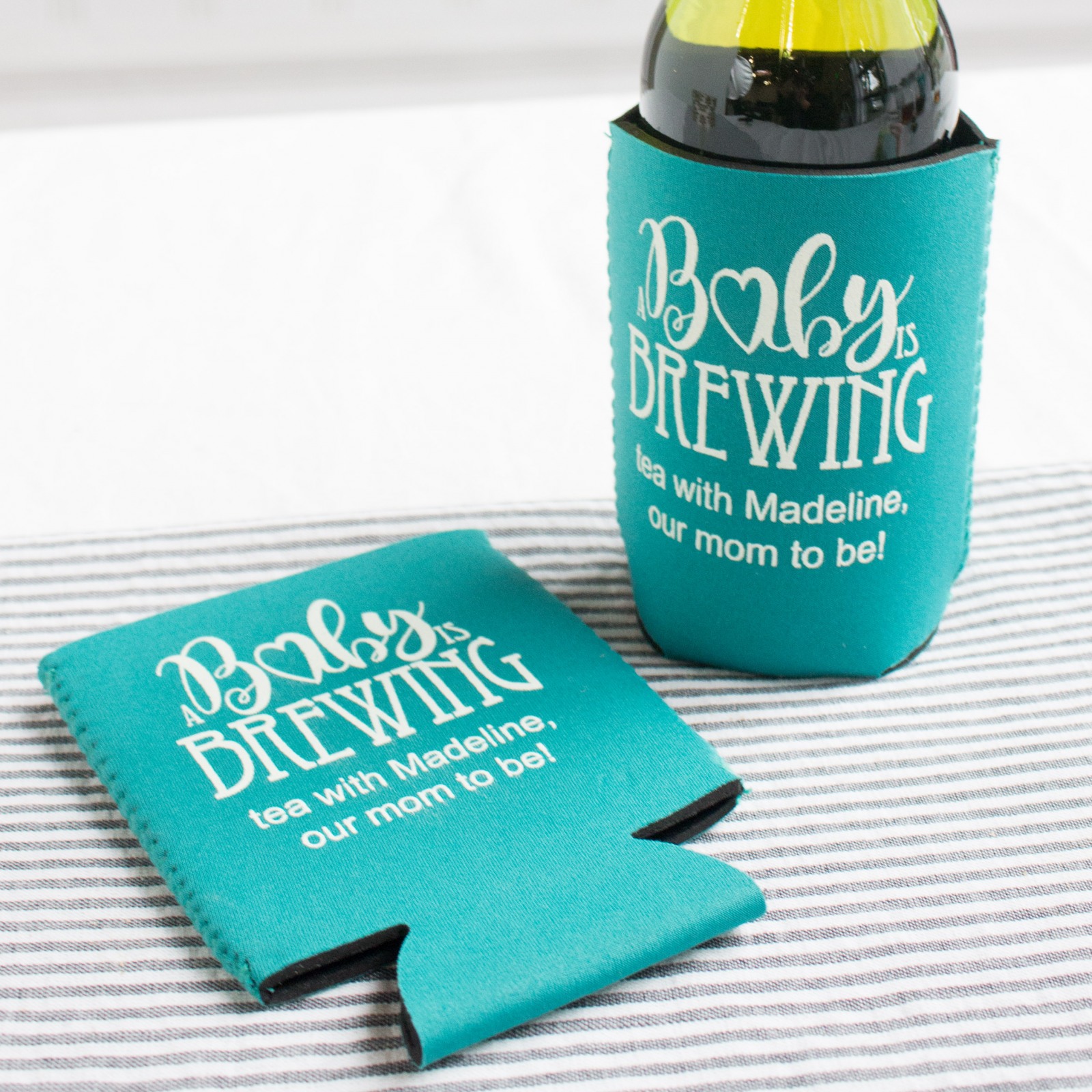 Personalized Neoprene Wedding Can Sleeve 5631